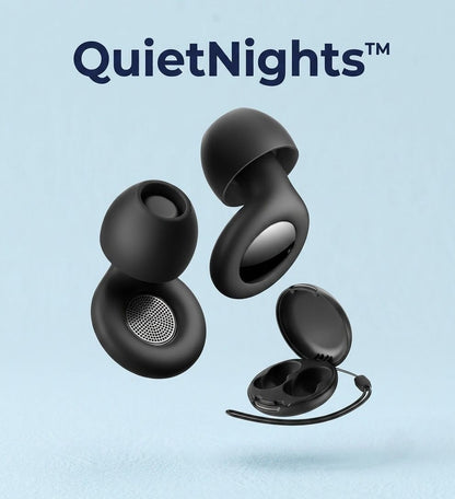 "QuietNights™ – Ergonomic Silicone Ear Plugs 2.0 | 25 dB Noise Reduction | Professional-Grade Hearing Protection"